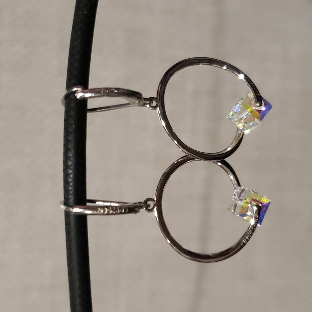 Sparkling Sterling Silver Earrings